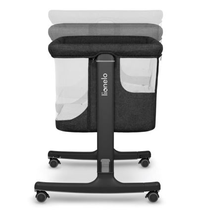 Lionelo - Baby crib 3in1 AURORA black
