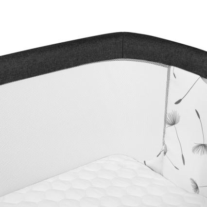 Lionelo - Baby crib 3in1 AURORA black