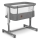 Lionelo - Baby crib 3in1 AURORA dark grey