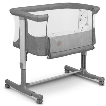 Lionelo - Baby crib 3in1 AURORA dark grey
