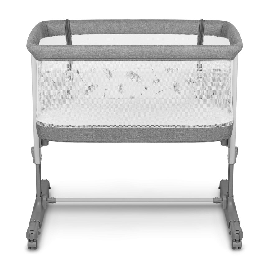 Lionelo - Baby crib 3in1 AURORA dark grey