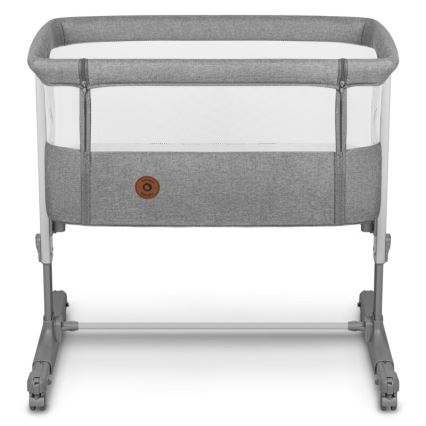 Lionelo - Baby crib 3in1 AURORA dark grey