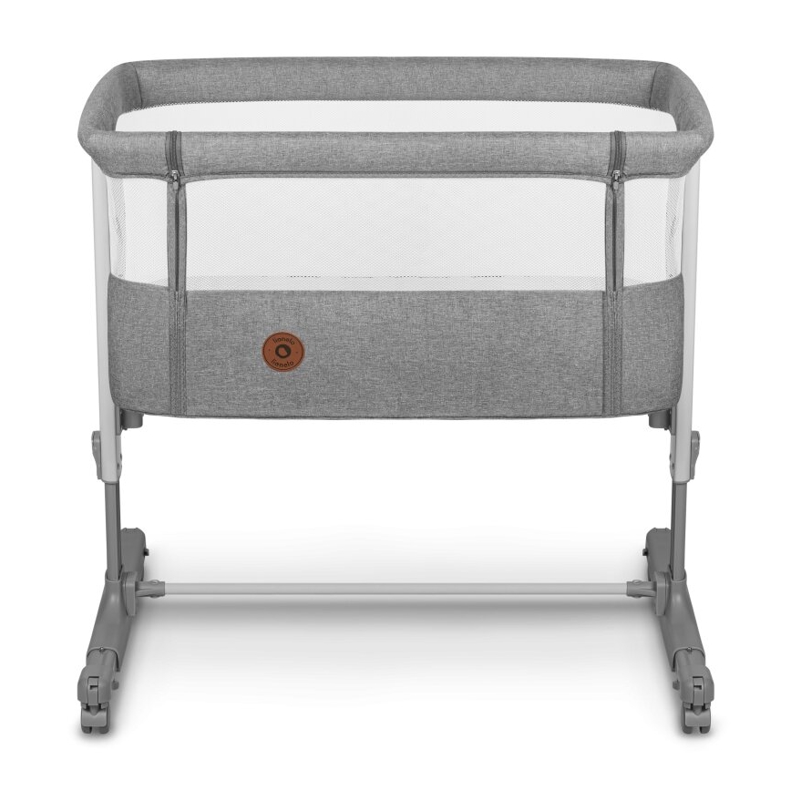 Lionelo - Baby crib 3in1 AURORA dark grey