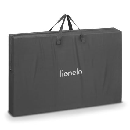 Lionelo - Baby crib 3in1 AURORA dark grey