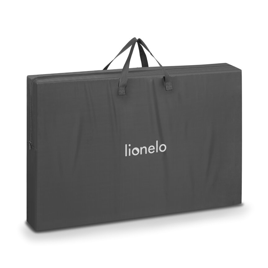 Lionelo - Baby crib 3in1 AURORA dark grey