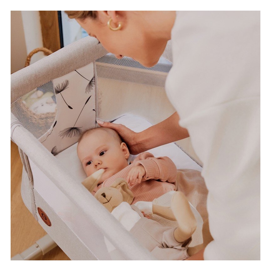 Lionelo - Baby crib 3in1 AURORA grey