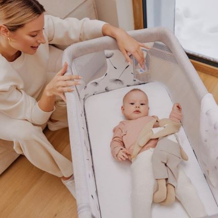 Lionelo - Baby crib 3in1 AURORA grey