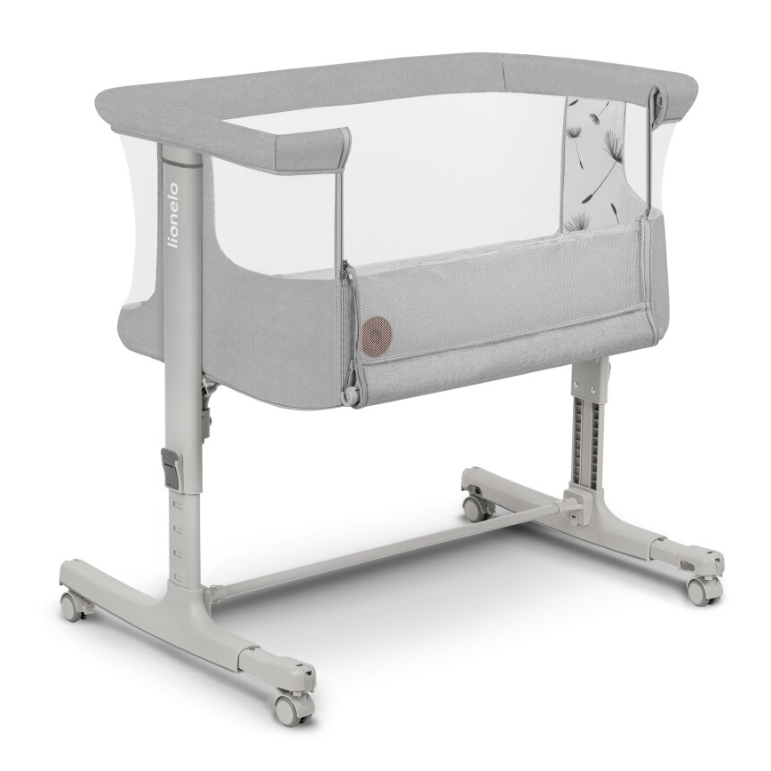 Lionelo - Baby crib 3in1 AURORA grey