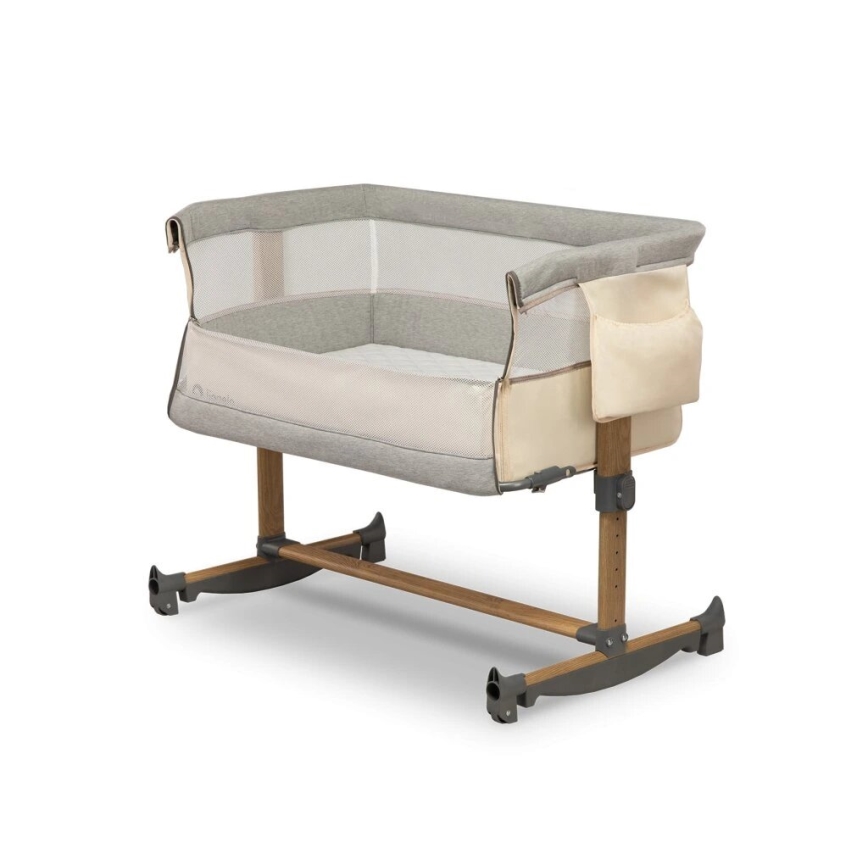 Lionelo - Baby crib 3in1 LEONIE grey/beige