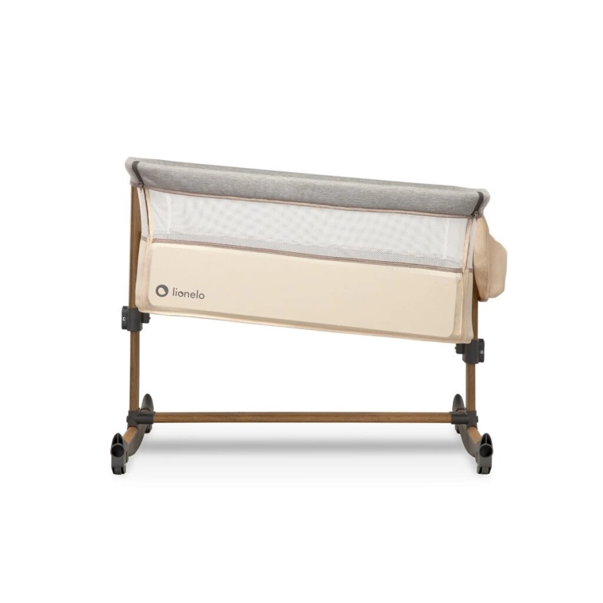 Lionelo - Baby crib 3in1 LEONIE grey/beige