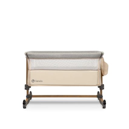 Lionelo - Baby crib 3in1 LEONIE grey/beige