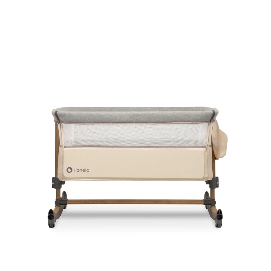 Lionelo - Baby crib 3in1 LEONIE grey/beige