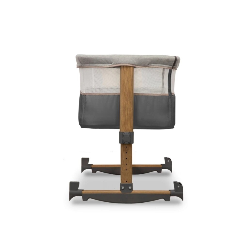 Lionelo - Baby crib 3in1 LEONIE grey/black