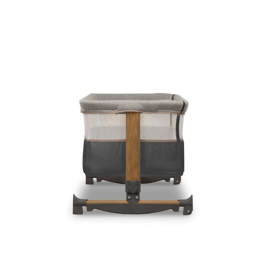 Lionelo - Baby crib 3in1 LEONIE grey/black