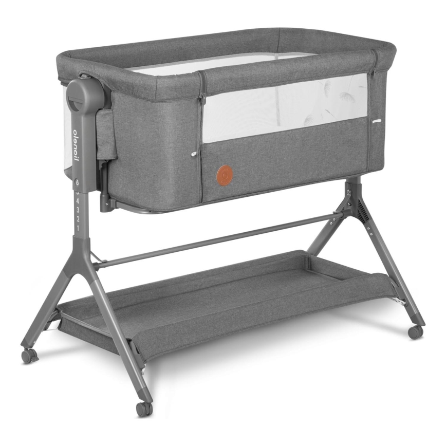Lionelo - Baby crib 3in1 LEONIE PLUS grey
