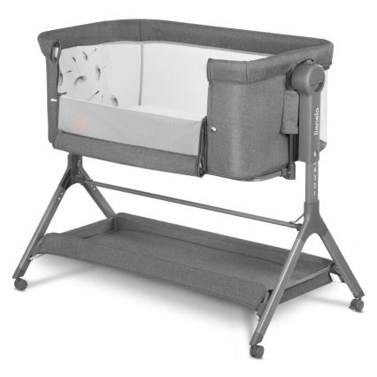 Lionelo - Baby crib 3in1 LEONIE PLUS grey