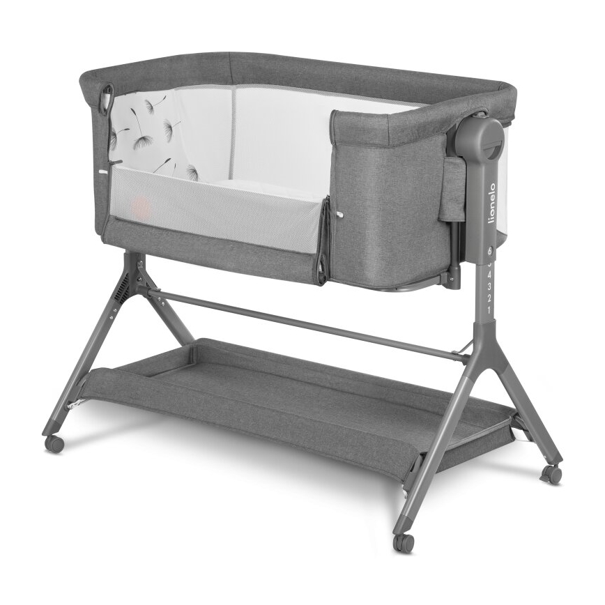 Lionelo - Baby crib 3in1 LEONIE PLUS grey
