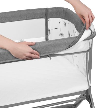 Lionelo - Baby crib 3in1 LEONIE PLUS grey