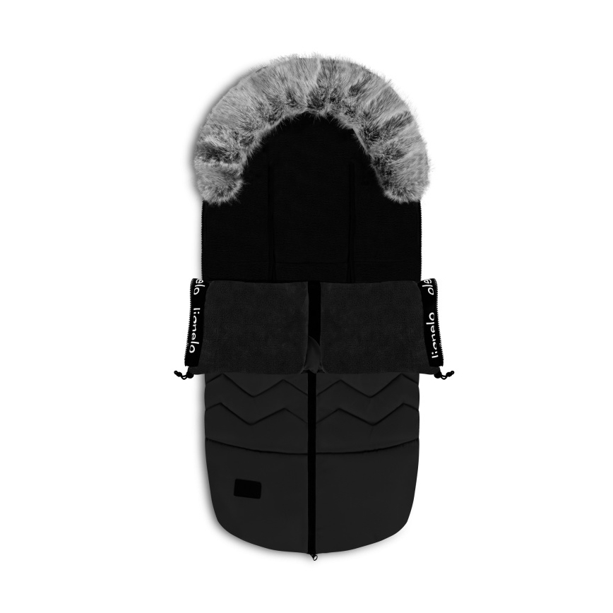 Lionelo - Baby Footmuff FRODE Black Carbon