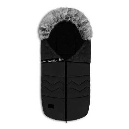 Lionelo - Baby Footmuff FRODE Black Carbon