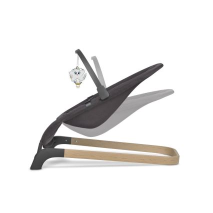 Lionelo - Baby rocker JUNE anthracite
