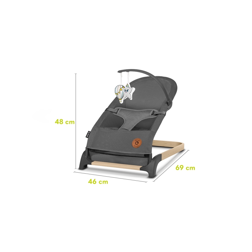 Lionelo - Baby rocker JUNE grey