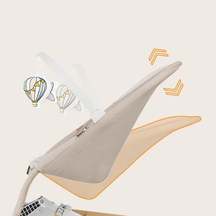 Lionelo - Baby rocker LILAC beige