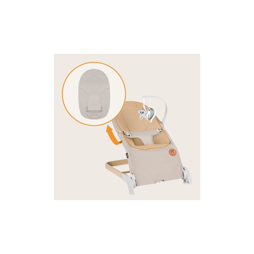 Lionelo - Baby rocker LILAC beige