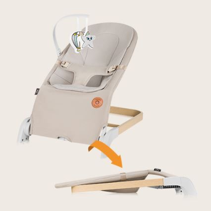 Lionelo - Baby rocker LILAC beige