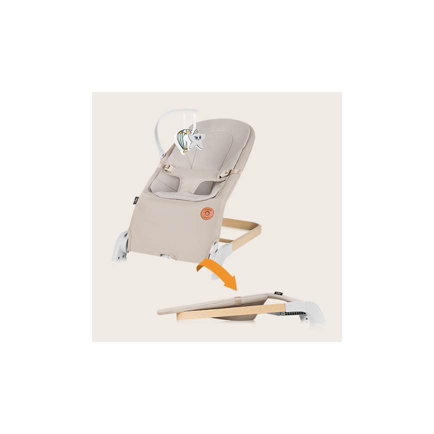 Lionelo - Baby rocker LILAC beige