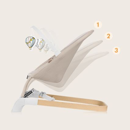 Lionelo - Baby rocker LILAC beige
