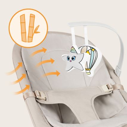 Lionelo - Baby rocker LILAC beige