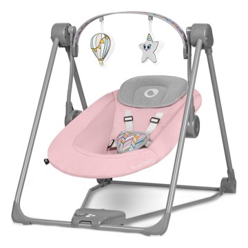 Lionelo - Baby Rocker OTTO 4xLR14 Pink Baby