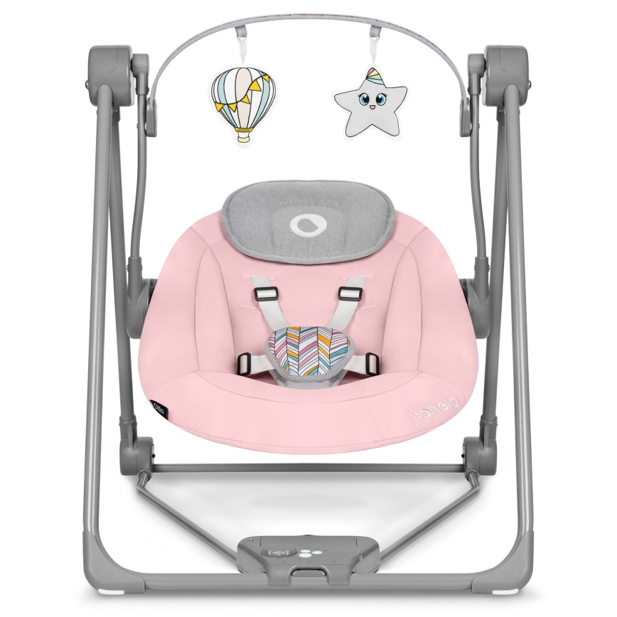 Lionelo - Baby Rocker OTTO 4xLR14 Pink Baby