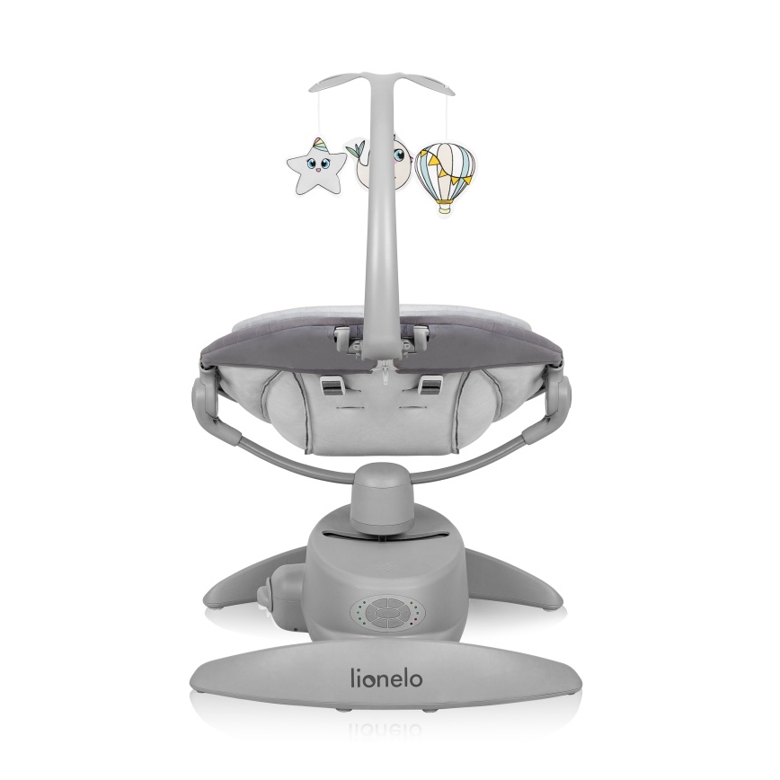 Lionelo - Baby rocker with melody MELL Grey Stone 4xAA + remote control