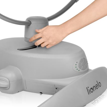Lionelo - Baby rocker with melody MELL Grey Stone 4xAA + remote control