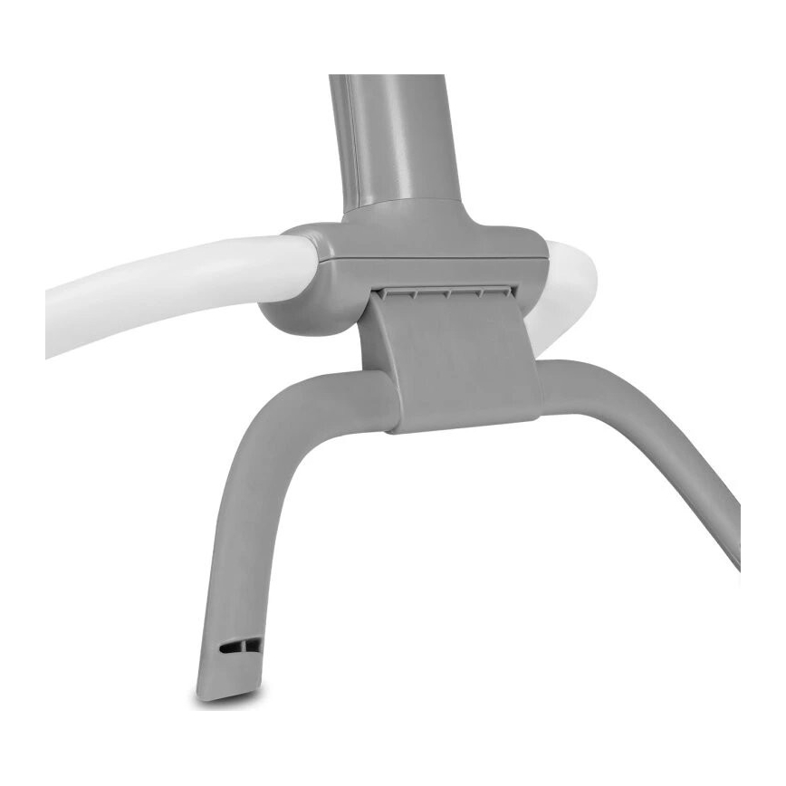 Lionelo - Baby vibrating rocker with melody PASCAL grey/turquoise