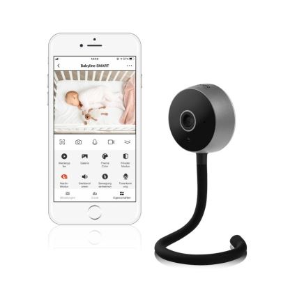 Lionelo - BABYLINE SMART Wi-Fi Smart Baby Monitor, Black