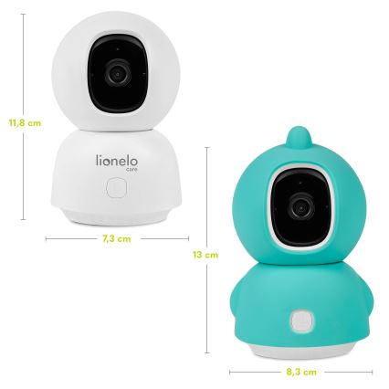 Lionelo - BABYLINE VIEW Smart Baby Monitor, Wi‑Fi, 5V, White