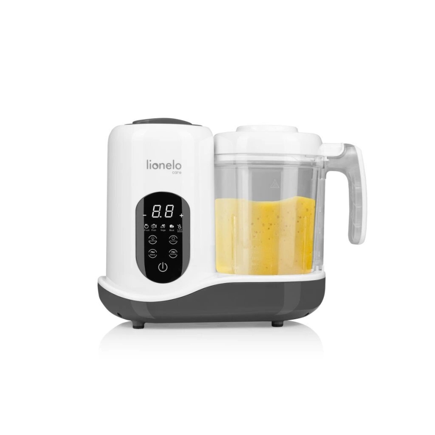 Lionelo - BABYMENU 5-in-1 Baby Food Steamer 110W/230V white/gray