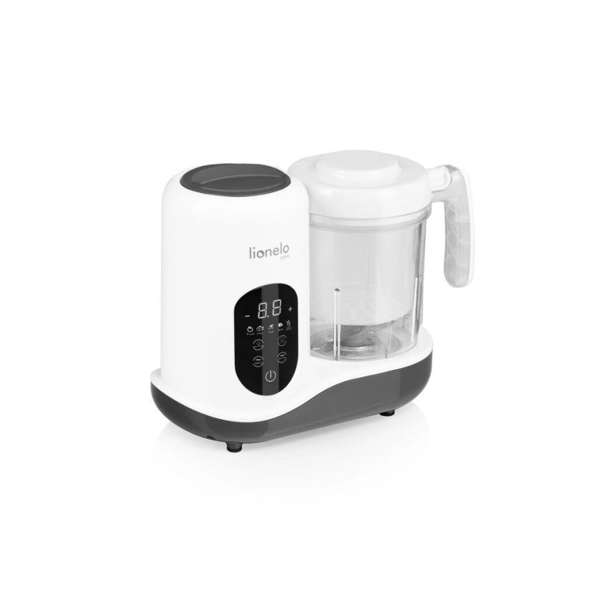 Lionelo - BABYMENU 5-in-1 Baby Food Steamer 110W/230V white/gray