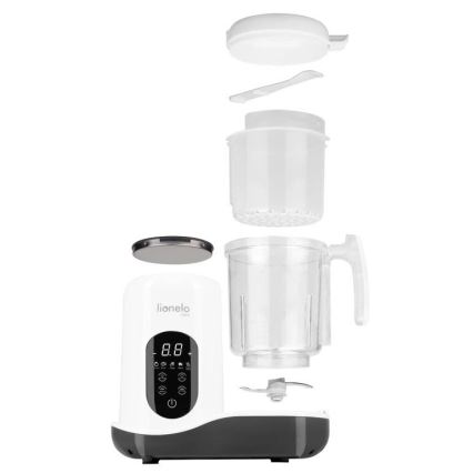 Lionelo - BABYMENU 5-in-1 Baby Food Steamer 110W/230V white/gray