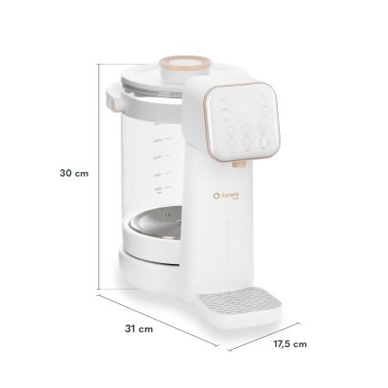 Lionelo - BABYPRESTO 2.0 Infant Formula Maker 1200W/230V White