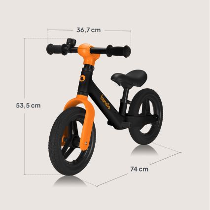 Lionelo - Balance bike TONI Black Orange