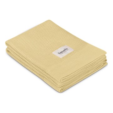 Lionelo - Bamboo Blanket 75x100 cm in Yellow Lemon