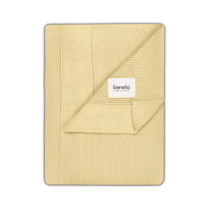 Lionelo - Bamboo blanket BAMBOO BLANKET 75x100 cm Yellow Lemon