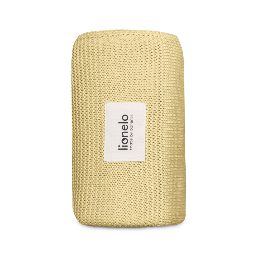 Lionelo - Bamboo blanket BAMBOO BLANKET 75x100 cm Yellow Lemon