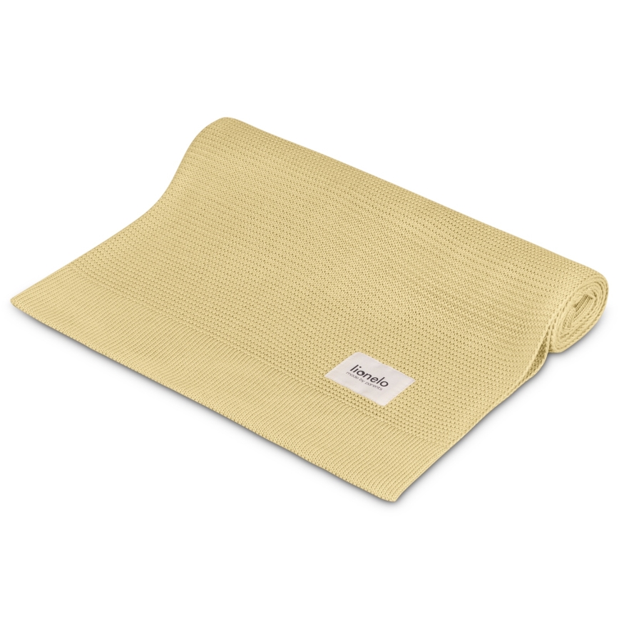 Lionelo - Bamboo blanket BAMBOO BLANKET 75x100 cm Yellow Lemon