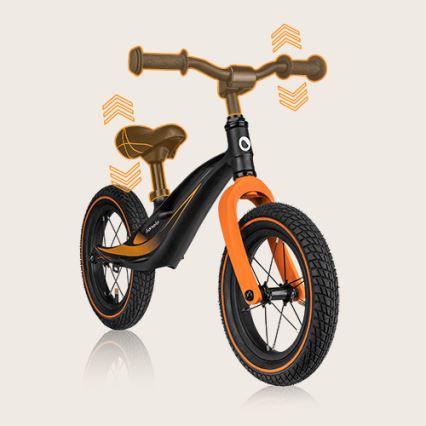 Lionelo - BART AIR Balance Bike, Black/Orange