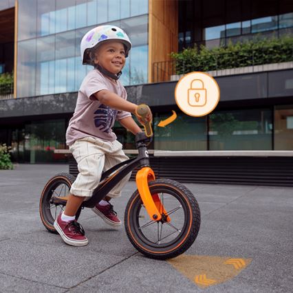 Lionelo - BART AIR Balance Bike, Black/Orange